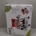 2026 Kids Kitchen Playset Toy Grill BBQ with Smoke Light Pretend Play Food Toys Cooking Set 2-Layer Barbecue Gifts for Toddler Boys Girls 3-5 6 7 (Red)