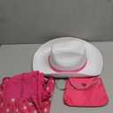 Spooktacular Creations Halloween Girls Pink Cowgirl Costume, Kids 70s 80s Hippie Disco Outfits for Dress Up Cosplay Party, M 7-8 years