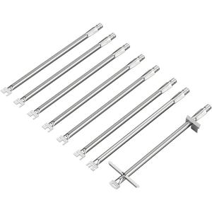 SafBbcue 67558 Grill Burner Tubes for Weber Summit 660 670 Gas Grills, Replacement for Weber Summit Burner Tubes, 8 Pack