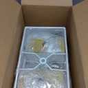 28" Coastal Table Lamps for Living Room Set of 2, Bedside Lamps with Night Light, USB A+C Ports, Modern Sea Shell Bedside Night Stands Light for Beachy Cottage Decor (Gold)