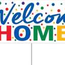 Beistle Durable Corrugated Plastic Jumbo Welcome Home Yard Sign With Metal Stakes For Outdoor Lawn Décor Military Homecoming Party