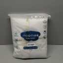 MooMee Bedding Duvet Cover Set 100% Washed Cotton Linen Like Textured Breathable Durable Soft Comfy (Solid Off White, Palatial King/Oversized King 120"x98")