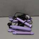 Birthday Gifts for Women, Ufree 5 in 1 Curling Iron with Interchangeable Ceramic Barrels (0.35"-1.25"), Curling Wand Set with Flat Iron Hair Straightener, Instant Heat Up, Dual Voltage Hair Curler (Purple)