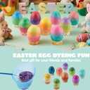 JOYIN 37 PCS Wrap Art Easter Egg Dye Decoration Kit Multicolor Dye Pack with Brushes, DIY Egg Coloring Set for Kids Easter Activities, Theme Party, Basket Hunt Fun Creativity Activity.