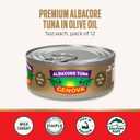 Genova Premium Albacore Tuna in Olive Oil, 5 oz. Cans (Pack of 12), Wild Caught Canned Tuna, Solid White