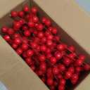 Sggvecsy 60 Pack Artificial Red Berry Stems 8.9inch Christmas Picks Holly Berry Branches for Christmas Tree Decorations Holiday DIY Crafts Xmas Ornaments Wedding Home Decor