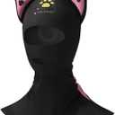 Women Scuba Hood, Dive Hood, Snorkeling Sun Protection Mask, Cat Ear Design, 360UV Protection, 85% Polyester, 15% Spandex, Universal Size