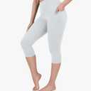 Nirlon NirLUX Capri Leggings for Women - NirLUX Capri Leggings with Pockets for Women, Regular & Plus Size Yoga Pants XL