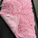 Pink Bathroom rug 24" x 16", Bath mats for bathroom Non Slip, Ultra Soft Bath Rugs for Bathroom Washable, Plush Microfiber Area Rugs for Bedroom