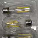 Ascher Vintage LED Edison Bulbs, 6W, Equivalent 60W, Non-Dimmable, Daylight 5000K, 700Lumens, ST58 Antique LED Filament Bulbs with 80+ CRI, E26 Medium Base, Clear Glass, Pack of 6