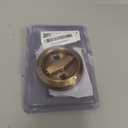 uxcell Round Recessed Pull 3" Stainless Steel Recessed Door Handle Concealed Brushed Handles Cabinet Hidden Knob for Various Modern Door Yellow 1Pcs (Inner Hole Size: 8 x 8mm)