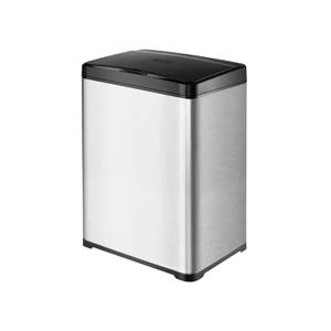 Fashionable Indoor Garbage Bin, Intelligent Sensor 30 Liters Trash Can with Lid Large Commercial Home Kitchen Hotel Mall Intelligent Trash Can Sensor,Get More Storage(Silver)