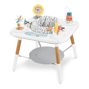 Skip Hop Discoverosity Montessori-Inspired 3-Stage Activity Center & Play Table for Baby Ages 4m+, Includes Mirror, Rattles, Teethers