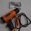 SEEKONE Heat Gun 1800W Heavy Duty Fast Heat Hot Air Gun Kit with 752&1112400-600 Dual-Temperature Settings and 4 Nozzles with Overheat Protection for Crafts, Shrinking PVC, Stripping Paint