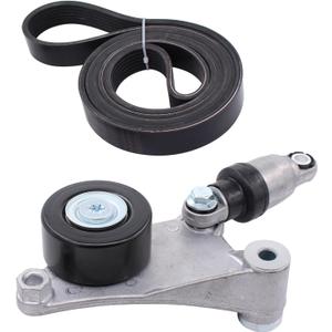 ApplianPar Drive Belt Tensioner Pulley and Serpentine Belt Component Kit for Toyota Camry Solara RAV4 Highlander Scion tC 2.4L