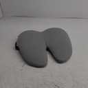 C CUSHION LAB Extra Dense Lumbar Pillow - Patented Ergonomic Multi-Region Firm Back Support for Lower Back Pain Relief - Lumbar Support Cushion with Strap for Office Chair, Car, Sofa, Plane - Grey