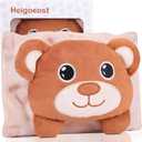 Baby Colic, Gas and Upset Stomach Relief - Heigoeost Newborns Heating Pad Colic Belly Belt for Babies Gas & Colic Tummy Relief, Baby Heated Tummy Wrap for Colic, Gas, Upset Stomach Infants Relief (Bear)
