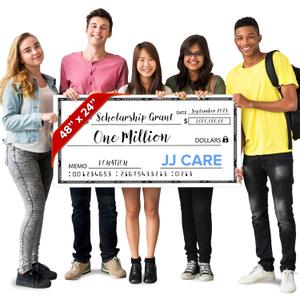 Reusable Giant Check [48" x 24"] - Dry Erase Big Checks for Presentations, Oversized Checks for Presentation, Novelty Big Check, Giant Big Fake Check, Large Checks for Presentations, Donation, Awards