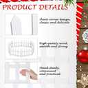 6 Pcs Christmas Tree Fences 15.75"L x 11.8"w Wooden Tall White Picket Fence Gate Decoration Around Christmas Tree Barrier Border for Dog Pets Baby Kids Xmas Holiday Wedding Garden Home Party
