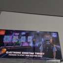 Lehoo Castle Electronic Shooting Targets, Digital Target for Nerf Guns with Auto-Reset, Scoring Shooting Games Includes Kids Tactical Vest, 60 Bullets, Glasses, Gift Toy for Kids Boys Girls (Blue)