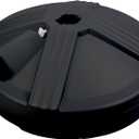 US Weight Durable Fillable Umbrella Base for Patio Table - 50 Pound Capacity Heavy Duty Adjustable Stand for Outdoor Umbrellas  (Black)