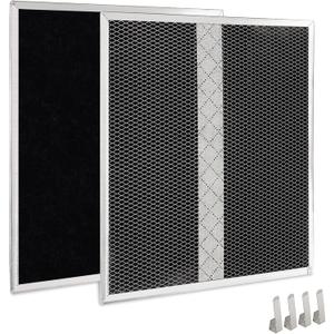 HPF30 Range Hood Non-Duct Charcoal Filters Kit, for Broan Dual Filter Models S97020466 Compatible with Mantra/Osmos/Glacier Series Type XC Filters - 2 Pack