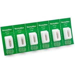 Halogen Otoscope Lamp - 6 Pack Replacement Bulb for Welch Allyn 2.5V Halogen HPX Lamp for Otoscopes, Illuminators and Transill Uminators, Tongue Blade Holders, and 3.5V Handle Adapters, 03100-U6