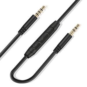 3.5mm Replacement Audio Cable for Sony Headphones Wire Aux Cord Compatible with Sony WH-1000XM5 WH-1000XM4 WH-1000XM3 WH-XB910N WH-CH710N WH-CH720N MDR-1000X MDR-1AM2 with In-line Mic & Volume Control (Gray)
