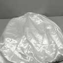 Queen size. Smooth satin fitted sheet with a soft, shiny finish. Stays in place with elastic edges and adds a clean, elegant look to the bed.