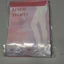 Delcast Plus Size Fleece Lined Tights Women - Fake Translucent Sheer Warm Thermal Pantyhose Leggings for Winter (XXXL)