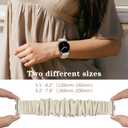 Compatible with Samsung Galaxy Watch 8 Band, Size: Small: 5.1"-6.2"(130mm-160mm), Stretchy Scrunchie Cute Elastic Fabric Nylon Bands（3-Pack）