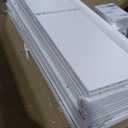 Garvee 74.5" Tall Bookshelf with Double Storage, 6-Tier Large Bookshelf, Double Wide Bookshelves w/ 12 Cubbies, Wide Freestanding Bookcases for Livingroom Office Library (White, 70.7"H*47.2"L*11.8"D)