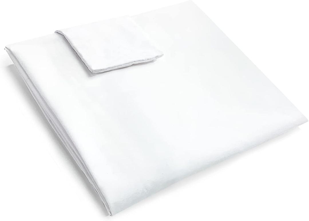Vekkia King Size Bed Wedge Pillow Replacement Cover(White 76"x8"x6")