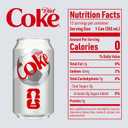Diet Coke Soda Soft Drinks, 12 fl oz Fridge Pack Cans, 12 Pack - Cola Flavored Diet Soda Soft Drinks