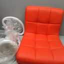 Yaheetech Bar Stools, PU Leather Adjustable Barstools, Modern Counter Stools with Back and Footrest, Counter Height Barstools for Bar, Kitchen, Dining Room