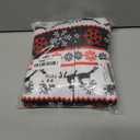 VNVNE Matching Christmas Onesie Pajamas for Family/Couples/Women/Men, Xmas Holiday Reindeer Striped Adults Pjs Sleepwear (6-8 Years)