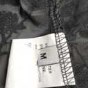 GORGLITTER Women's Sheer Bell Long Sleeve Crop Tops Y2K Fall Mesh Tie Front Gothic Concert Going Out Tops Trendy Dressy (Medium, Print Black)