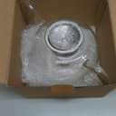 PARACITY Glass Teapot Stovetop 40 OZ/1200ml, Borosilicate Clear Tea Kettle with Removable 18/8 Stainless Steel Infuser, Teapot Blooming and Loose Leaf Tea Maker Tea Brewer for Camping, Travel (1200ml-Short circle)