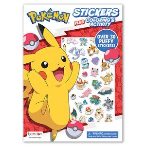 Pokemon Coloring & Activity Book With Puffy Stickers