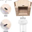 GRTRE 2 Pack Wood Carpenter Bee Trap for Outside - Best Bee Trap - Wood Boring Bee Trap- Nature Chalet Style Carpenter Bee Traps Outdoor Hanging - Insect Traps Removes Carpenter bee