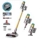 Cordless Vacuum Cleaner for Home 600W 60Kpa Upgraded Powerful Stick Vacuum Up to 75Mins, Anti-Tangle & Wall Mount Charging, 8 in 1 Lightweight Vacuum Cleaners for Home/Pet Hair/Carpets/Floors