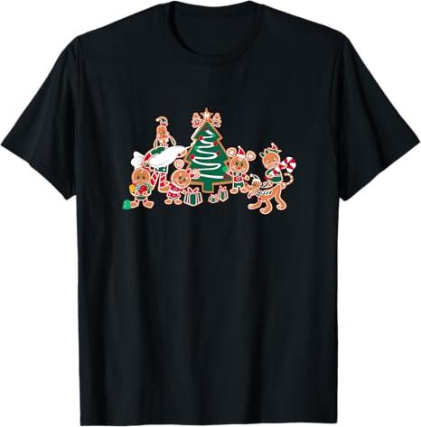 Disney Mickey & Pals Gingerbread Cookies and Christmas Tree T-Shirt. Size 2XL