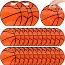Hxezoc 25 PCS Basketball Goodie Bags with Handle Sealed StandUp Treat Candy Bags Sport Snack Bags for Boys Kids Basketball Theme Birthday Party Decoration Supplies