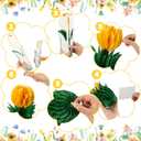 12 Pcs Tulip Honeycomb Decorations, Spring Decorations for Office, Table Decor, Tulip Party Decorations, Spring Centerpieces for Tables for Mothers Day Party, Womens Day