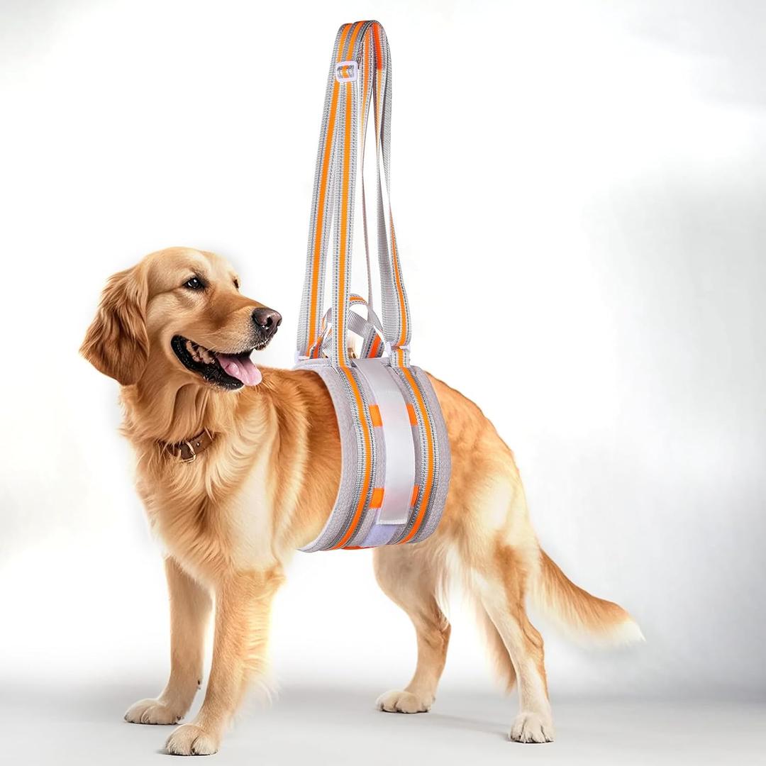 Portable Dog Lift Harness,Dog Sling for Large Dogs Hind Leg Support,Reinforcement Against bunching,Suitable for 60-130 lbs Dogs with Weak Rear Legs, Helps Senior, Injured, Disabled,After ACL Surgery