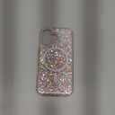 for iPhone 16 Plus Case, Clear Glitter MagSafe Compatible, Bling Sparkly Girly Case for iPhone 16 Plus, Magnetic Protective Phone Cover, Pink Glitter, Andromeda