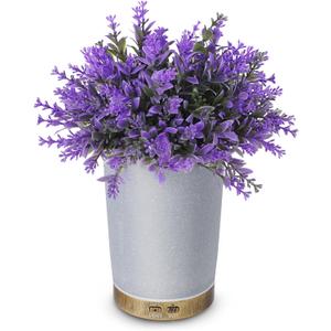 Essential Oil Diffusers, 150ml Aromatherapy Diffuser, Lavender Plant Potted Cold Mist humidifier, Ultrasonic Diffuser for Home Office, Super Quiet and Waterless auto Shut Off