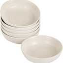 Dipping Bowls, Soy Sauce Dishes, 4 OZ Small Serving Bowls & Appetizer Plates Set of 6, Ceramic Ramekins for Sushi, Condiment, Ketchup, BBQ Party, 4 Inch (Matte Wood Grain)