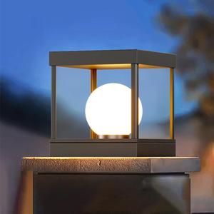 11.81 Inch Modern Pillar Lights Outdoor Post Light Hardwired with 3000K LED, 30CM