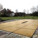 WaterWarden Solid Vinyl Pool Safety Cover Fits 18' x 36' Rectangle Pool UL Classified to ASTM F1346 Safety Standard 4,000 lb. Break Strength Hardware Included (Tan Vinyl With Drain Panel)